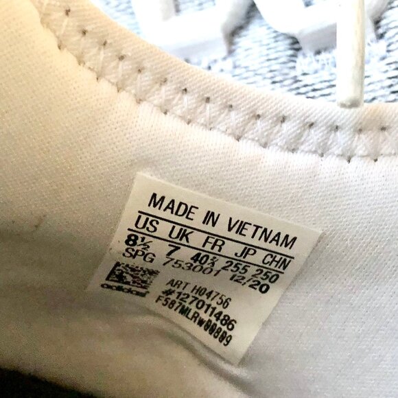 ADIDAS Gray Sneakers PrimeGreen Cloudfoam Pull On 8.5 - Picture 11 of 13